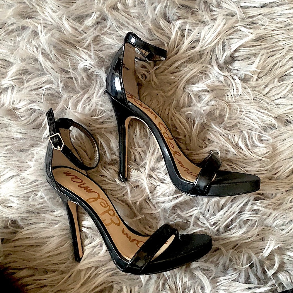Black stiletto heels
